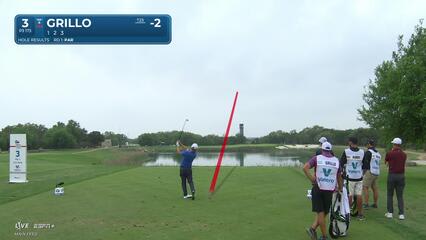 Emiliano Grillo | Round 2 | 3rd hole | Shot 1 | 2025 Valero