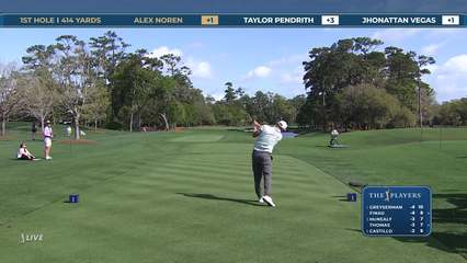 Alex Noren | Round 1 | 1st hole | Shot 1 | 2026 THE PLAYERS