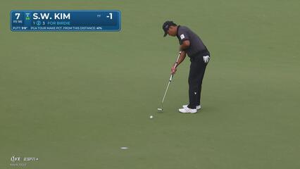 Si Woo Kim | Round 1 | 7th hole | Shot 2 | 2025 Valero