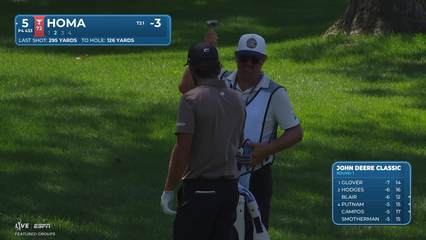 Max Homa | Round 1 | 5th hole | Shot 2 | 2026 John Deere