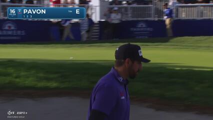 Matthieu Pavon | Round 1 | 16th hole | Shot 2 | 2025 Farmers