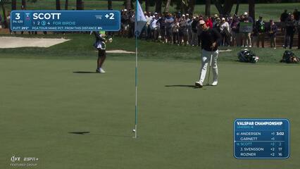 Adam Scott | Round 2 | 3rd hole | Shot 4 | 2025 Valspar
