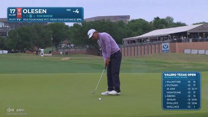 Thorbjørn Olesen | Round 3 | 17th hole | Shot 3 | 2026 Valero