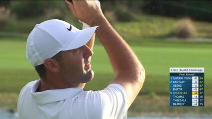 Scottie Scheffler | Round 1 | 18th hole | Shot 2 | 2024 Hero World Challenge