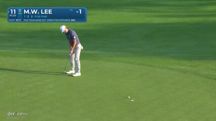 Min Woo Lee | Round 1 | 11th hole | Shot 4 | 2025 Rocket Classic