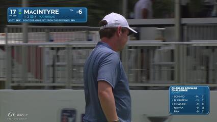 Robert MacIntyre | Round 3 | 17th hole | Shot 3 | 2025 Charles Schwab