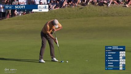 Adam Scott | Round 2 | 17th hole | Shot 3 | 2025 Genesis Scottish Open