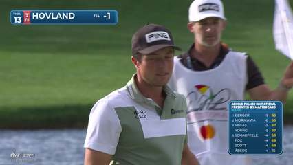 Viktor Hovland | Round 1 | 13th hole | Shot 4 | 2026 Arnold Palmer