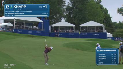 Jake Knapp | Round 2 | 17th hole | Shot 2 | 2025 Wyndham