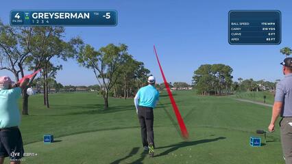 Max Greyserman | Round 3 | 4th hole | Shot 1 | 2025 Cognizant Classic