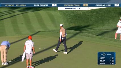 Matthieu Pavon | Round 1 | 6th hole | Shot 4 | 2025 THE PLAYERS