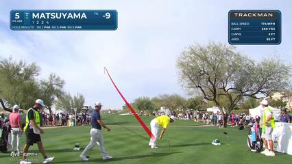 Hideki Matsuyama | Round 4 | 5th hole | Shot 1 | 2025 WM Phoenix Open