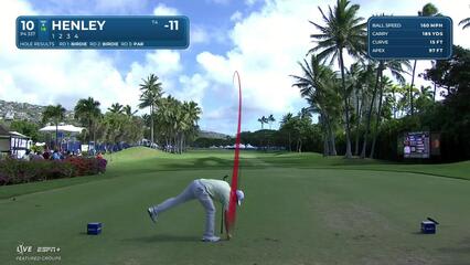 Russell Henley | Round 4 | 10th hole | Shot 1 | 2025 Sony Open