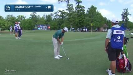 Zach Bauchou | Round 1 | 14th hole | Shot 2 | 2026 Zurich Classic