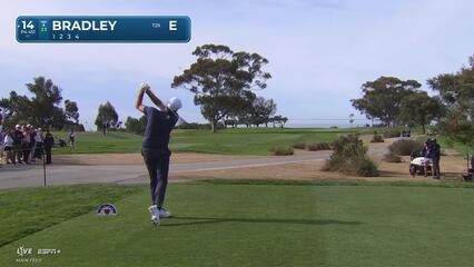 Keegan Bradley | Round 1 | 14th hole | Shot 1 | 2025 Farmers