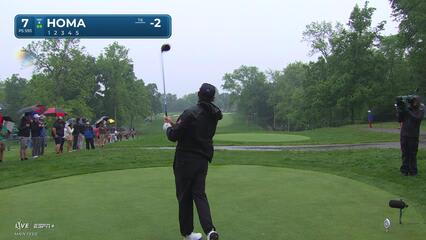 Max Homa | Round 2 | 7th hole | Shot 1 | 2025 the Memorial