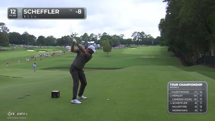 Scottie Scheffler | Round 2 | 12th hole | Shot 1 | 2025 TOUR Championship