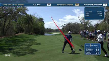 Matthieu Pavon | Round 2 | 14th hole | Shot 1 | 2026 THE PLAYERS