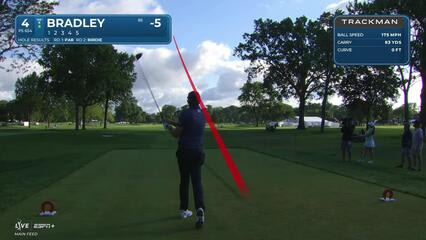 Keegan Bradley | Round 3 | 4th hole | Shot 1 | 2025 Rocket Classic