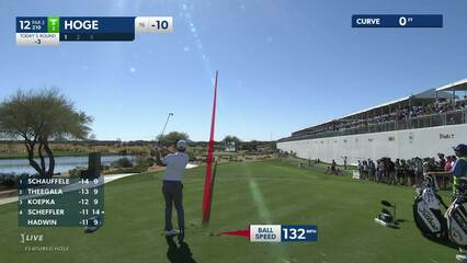 Tom Hoge | 2022 WM Phoenix Open | Round 3 | 12th hole | Shot 1