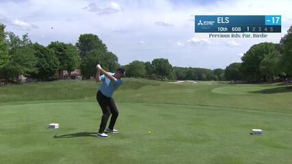 Ernie Els | Round 3 | 10th hole | Shot 1 | 2025 Mitsubishi