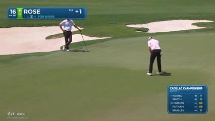 Justin Rose | Round 1 | 16th hole | Shot 4 | 2026 Cadillac