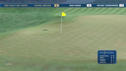 Daniel Berger | Round 1 | 2nd hole | Shot 3 | 2026 THE PLAYERS