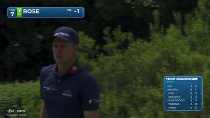 Justin Rose | Round 2 | 7th hole | Shot 4 | 2026 Truist Championship