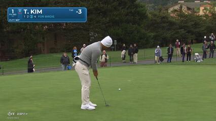 Tom Kim | Round 2 | 1st hole | Shot 4 | 2025 AT&T Pebble Beach