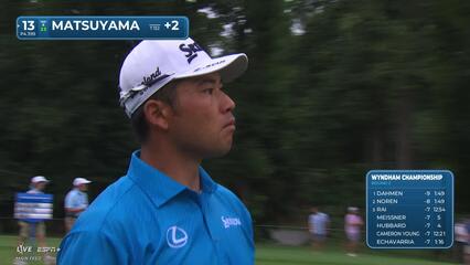 Hideki Matsuyama | Round 2 | 13th hole | Shot 2 | 2025 Wyndham