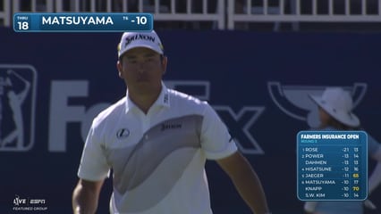 Hideki Matsuyama | Round 3 | 18th hole | Shot 5 | 2026 Farmers