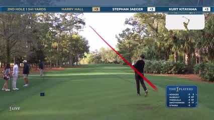 Harry Hall | Round 2 | 2nd hole | Shot 1 | 2026 THE PLAYERS