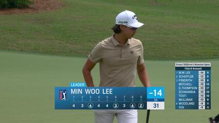 Min Woo Lee | Round 3 | 9th hole | Shot 2 | 2025 Houston Open