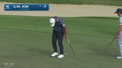 Si Woo Kim | Round 3 | 16th hole | Shot 4 | 2026 Sony Open