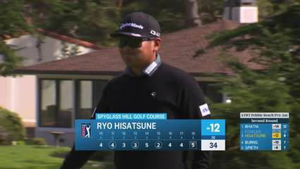 Ryo Hisatsune | Round 2 | 18th hole | Shot 5 | 2026 AT&T Pebble Beach