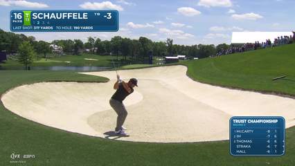 Xander Schauffele | Round 2 | 16th hole | Shot 2 | 2026 Truist Championship