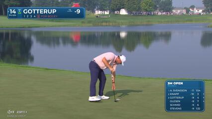 Chris Gotterup | Round 2 | 14th hole | Shot 5 | 2025 3M Open