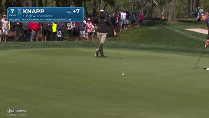 Jake Knapp | Round 2 | 7th hole | Shot 4 | 2025 Valspar