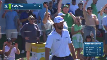 Cameron Young | Round 2 | 9th hole | Shot 3 | 2026 WM Phoenix Open