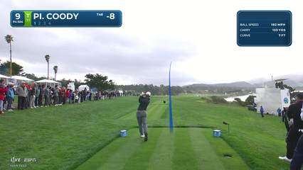 Pierceson Coody | Round 4 | 9th hole | Shot 1 | 2026 AT&T Pebble Beach