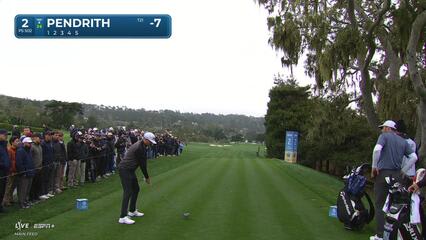Taylor Pendrith | Round 3 | 2nd hole | Shot 1 | 2025 AT&T Pebble Beach
