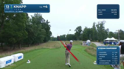 Jake Knapp | Round 2 | 13th hole | Shot 1 | 2025 Wyndham