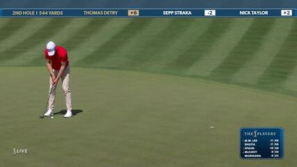 Thomas Detry | Round 2 | 2nd hole | Shot 4 | 2025 THE PLAYERS