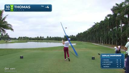 Justin Thomas | Round 4 | 10th hole | Shot 1 | 2026 Cadillac