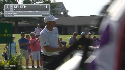 Jordan Spieth | Round 4 | 1st hole | Shot 1 | 2025 FedEx St. Jude