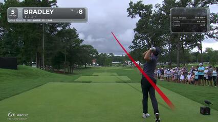 Keegan Bradley | Round 3 | 5th hole | Shot 1 | 2025 TOUR Championship