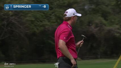 Hayden Springer | Round 3 | 17th hole | Shot 2 | 2025 Mexico Open