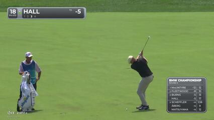 Harry Hall | Round 2 | 18th hole | Shot 3 | 2025 BMW Championship