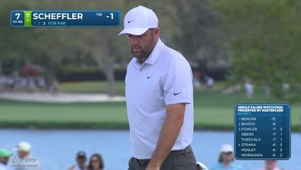 Scottie Scheffler | Round 3 | 7th hole | Shot 4 | 2026 Arnold Palmer