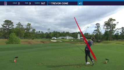 Trevor Cone | Round 2 | 2nd hole | Shot 1 | 2025 Houston Open